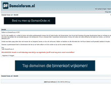 Tablet Screenshot of domeinforum.nl